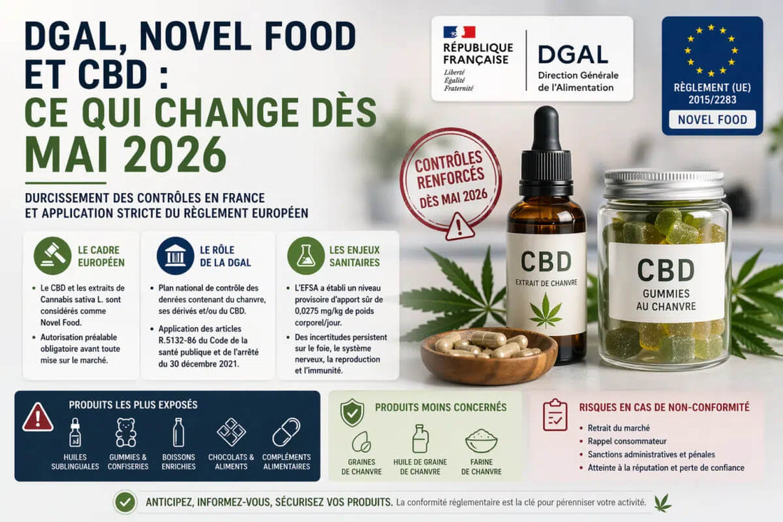 NOVEL FOOD ET CBD : CE QUI CHANGE EN 2026